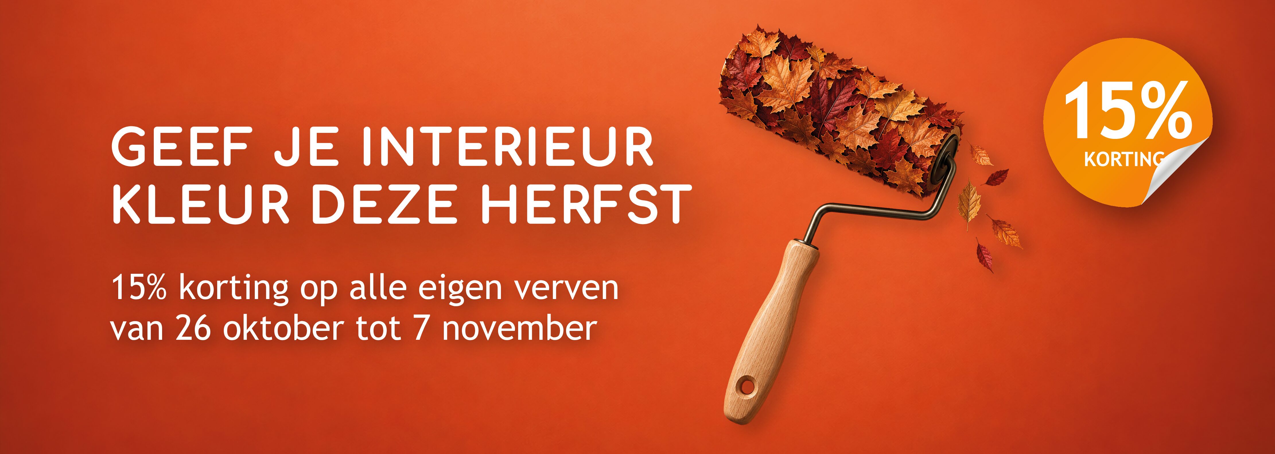 Herfstactie promo bij De Verffabriek