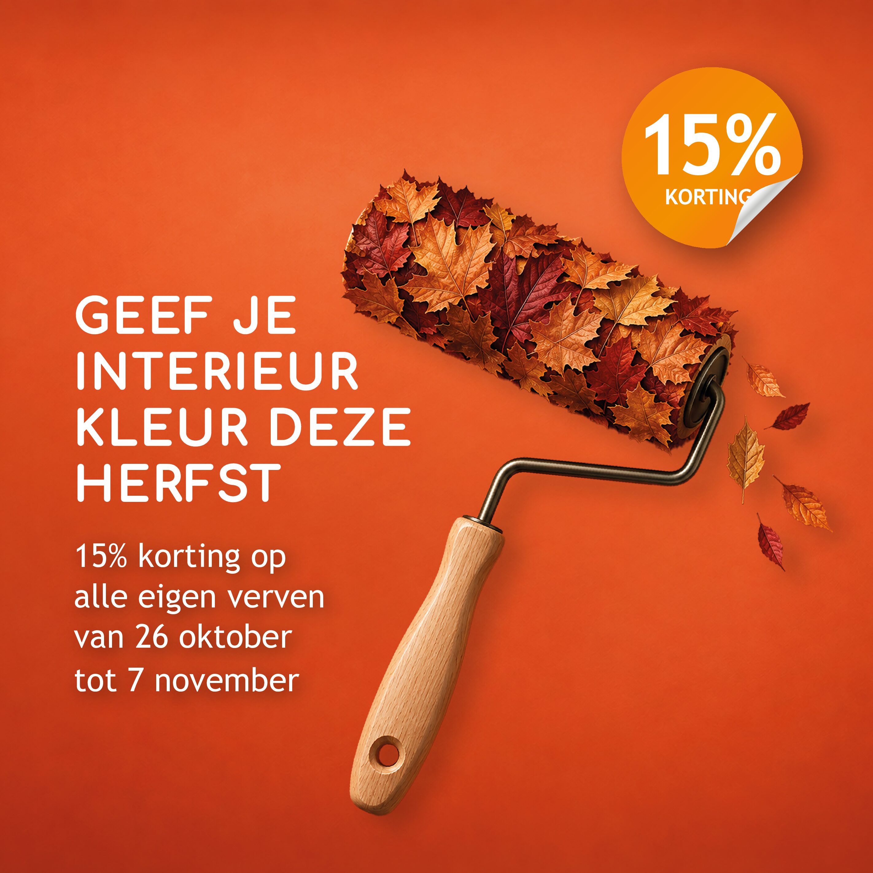 Herfstactie promo bij De Verffabriek